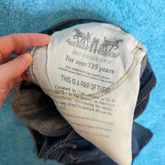 Levis 514 Jeans W30 L30 Mens Dark Blue Straight Fit Vintage Denim Fits 30x29 - Picture 11 of 14